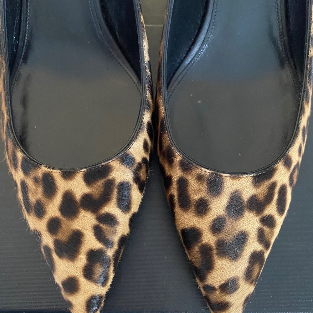 ‼️SOLD‼️NEW Saint Laurent Heels Kitten Heel Leopar - Picture 4 of 12